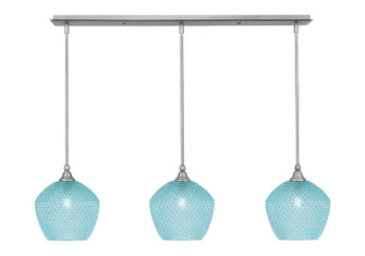 Stem Three Light Linear Pendalier in Brushed Nickel (200|36-BN-4925)