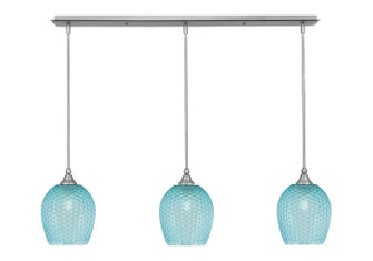 Stem Three Light Linear Pendalier in Brushed Nickel (200|36-BN-4905)