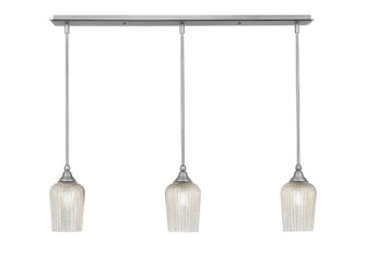 Stem Three Light Linear Pendalier in Brushed Nickel (200|36-BN-4253)