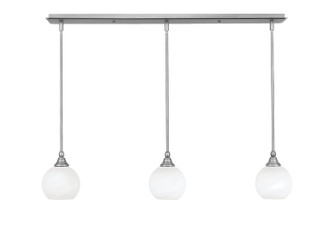 Stem Three Light Linear Pendalier in Brushed Nickel (200|36-BN-4101)