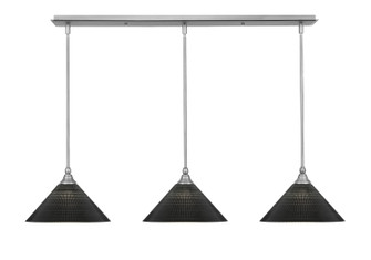 Stem Three Light Linear Pendalier in Brushed Nickel (200|36-BN-4009)