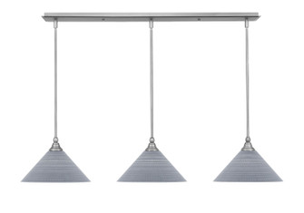 Stem Three Light Linear Pendalier in Brushed Nickel (200|36-BN-4002)