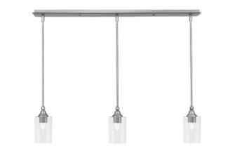 Stem Three Light Linear Pendalier in Brushed Nickel (200|36-BN-300)