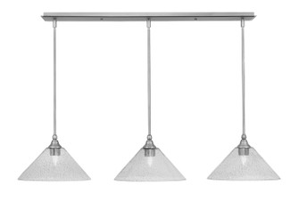 Stem Three Light Linear Pendalier in Brushed Nickel (200|36-BN-2122)