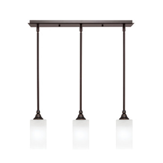 Stem Three Light Linear Pendalier in Dark Granite (200|25-DG-541)