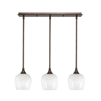Stem Three Light Linear Pendalier in Bronze (200|25-BRZ-4811)