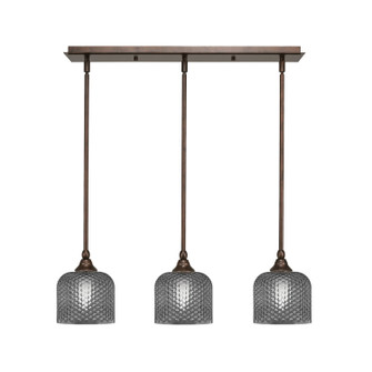 Stem Three Light Linear Pendalier in Bronze (200|25-BRZ-4612)