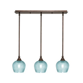 Stem Three Light Linear Pendalier in Bronze (200|25-BRZ-4605)