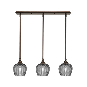 Stem Three Light Linear Pendalier in Bronze (200|25-BRZ-4602)