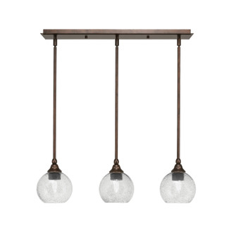 Stem Three Light Linear Pendalier in Bronze (200|25-BRZ-4102)