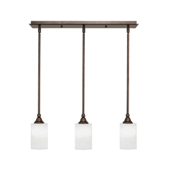 Stem Three Light Linear Pendalier in Bronze (200|25-BRZ-310)