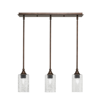 Stem Three Light Linear Pendalier in Bronze (200|25-BRZ-3002)