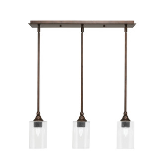 Stem Three Light Linear Pendalier in Bronze (200|25-BRZ-300)
