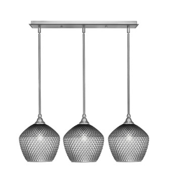Stem Three Light Linear Pendalier in Brushed Nickel (200|25-BN-4922)