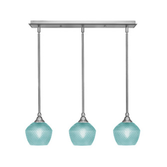 Stem Three Light Linear Pendalier in Brushed Nickel (200|25-BN-4625)