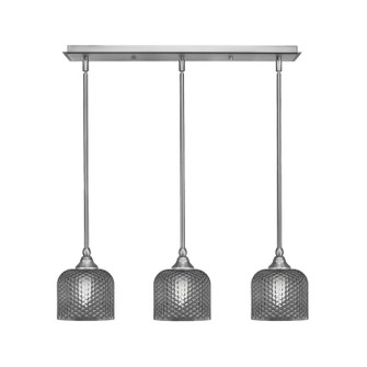 Stem Three Light Linear Pendalier in Brushed Nickel (200|25-BN-4612)