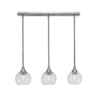 Stem Three Light Linear Pendalier in Brushed Nickel (200|25-BN-4102)