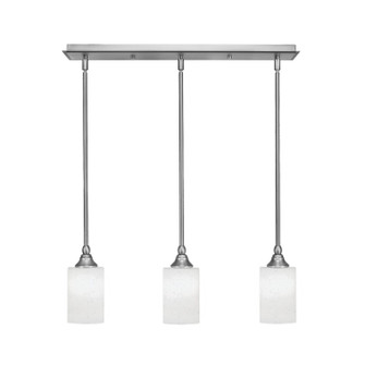 Stem Three Light Linear Pendalier in Brushed Nickel (200|25-BN-310)