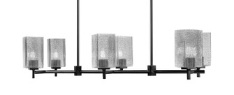 Franklin Six Light Island Pendant in Matte Black (200|1226-MB-542)
