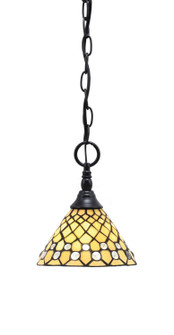 Chain One Light Mini Pendant in Matte Black (200|11-MB-9415)