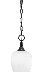 Chain One Light Mini Pendant in Matte Black (200|11-MB-4811)