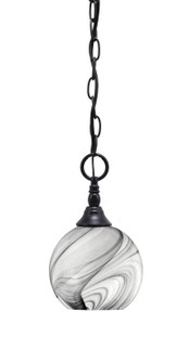 Chain One Light Mini Pendant in Matte Black (200|11-MB-4109)