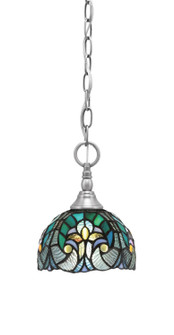 Chain One Light Mini Pendant in Brushed Nickel (200|11-BN-9925)