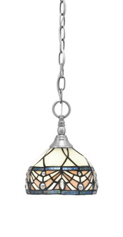 Chain One Light Mini Pendant in Brushed Nickel (200|11-BN-9485)