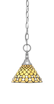 Chain One Light Mini Pendant in Brushed Nickel (200|11-BN-9415)