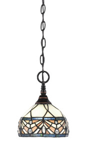 Chain One Light Mini Pendant in Black Copper (200|11-BC-9485)