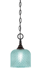 Chain One Light Mini Pendant in Black Copper (200|11-BC-4615)