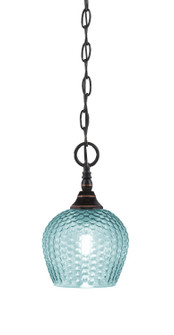 Chain One Light Mini Pendant in Black Copper (200|11-BC-4605)