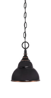 Chain One Light Mini Pendant in Black Copper (200|11-BC-427-BC)
