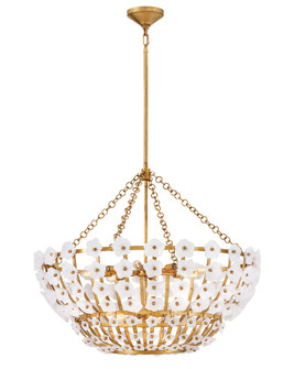 Azalea LED Chandelier in Distressed Brass (138|FR41636DA)