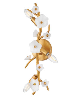 Azalea LED Wall Sconce in Distressed Brass (138|FR41630DA)