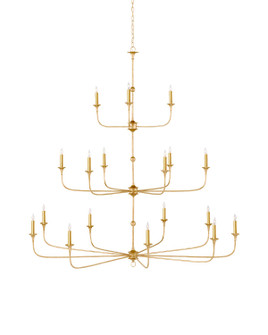 Nottaway 18 Light Chandelier in Contemporary Gold Leaf/Contemporary Gold (142|9000-1255)