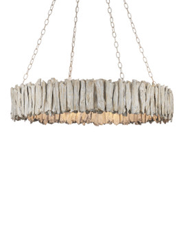 Driftwood Eight Light Chandelier in Whitewash (142|9000-1249)