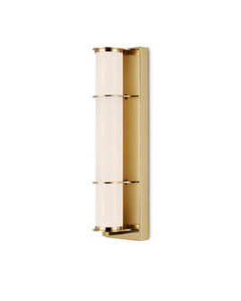 Blaine One Light Bath Wall Sconce in Polished Brass/White (142|5800-0061)