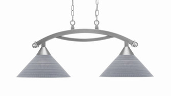 Bow Two Light Island Pendant in Brushed Nickel (200|872-BN-4002)