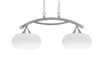 Bow Two Light Island Pendant in Brushed Nickel (200|872-BN-214)