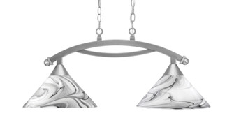 Bow Two Light Island Pendant in Brushed Nickel (200|872-BN-2129)