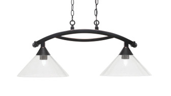 Bow Two Light Island Pendant in Black Copper (200|872-BC-306)