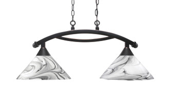Bow Two Light Island Pendant in Black Copper (200|872-BC-2129)