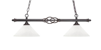 Eleganté Two Light Island Pendant in Dark Granite (200|862-DG-314)
