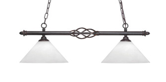 Eleganté Two Light Island Pendant in Dark Granite (200|862-DG-2121)