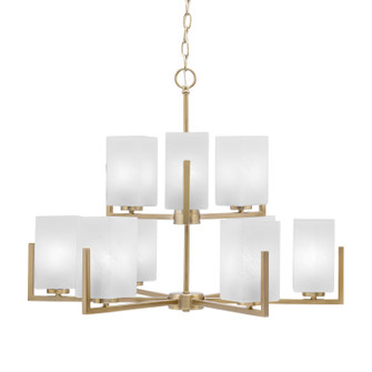 Atlas Nine Light Chandelier in New Age Brass (200|4509-NAB-541)