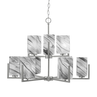 Atlas Nine Light Chandelier in Graphite (200|4509-GP-549)