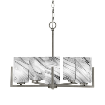 Atlas Five Light Chandelier in Graphite (200|4505-GP-549)
