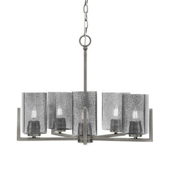 Atlas Five Light Chandelier in Graphite (200|4505-GP-542)