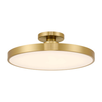 Thayer LED Semi-Flush Mount in Warm Brass (51|6-2969-1-322)